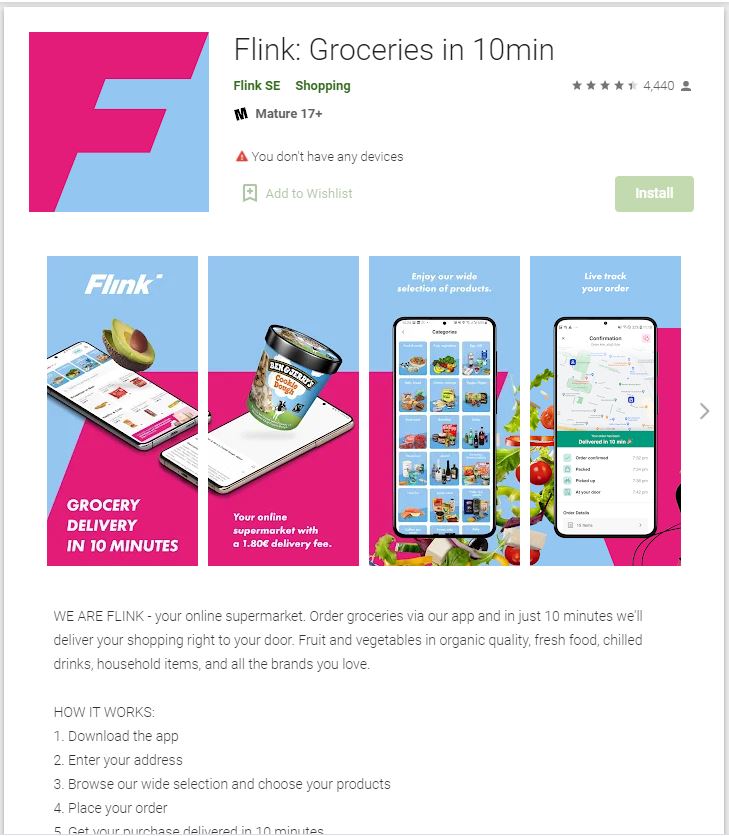 Flink Android App
