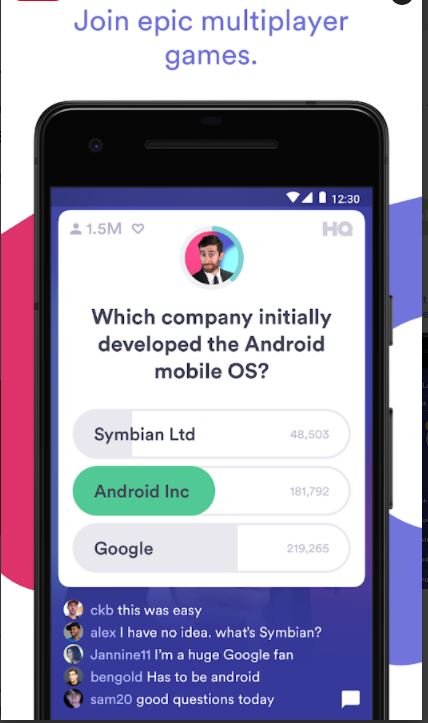 HQ Trivia Game Mobile Apps