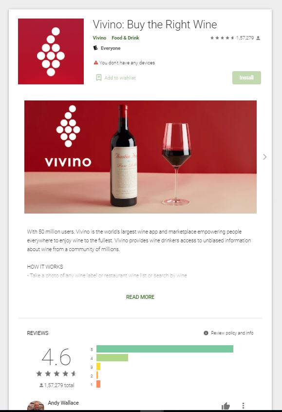 Vivino Wine App