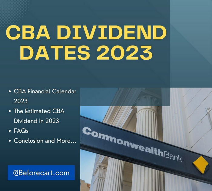CBA Dividend Dates 2023