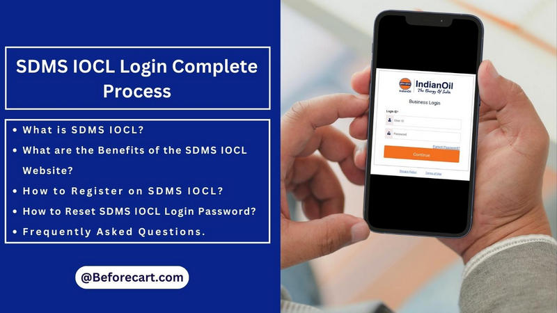 SDMS IOCL Login Complete Process
