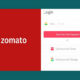 zomato Login