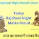 Rajdhani Night Result Chart